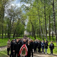Возложение венков, посвященное 79-й годовщине Победы советского народа в Великой Отечественной войне